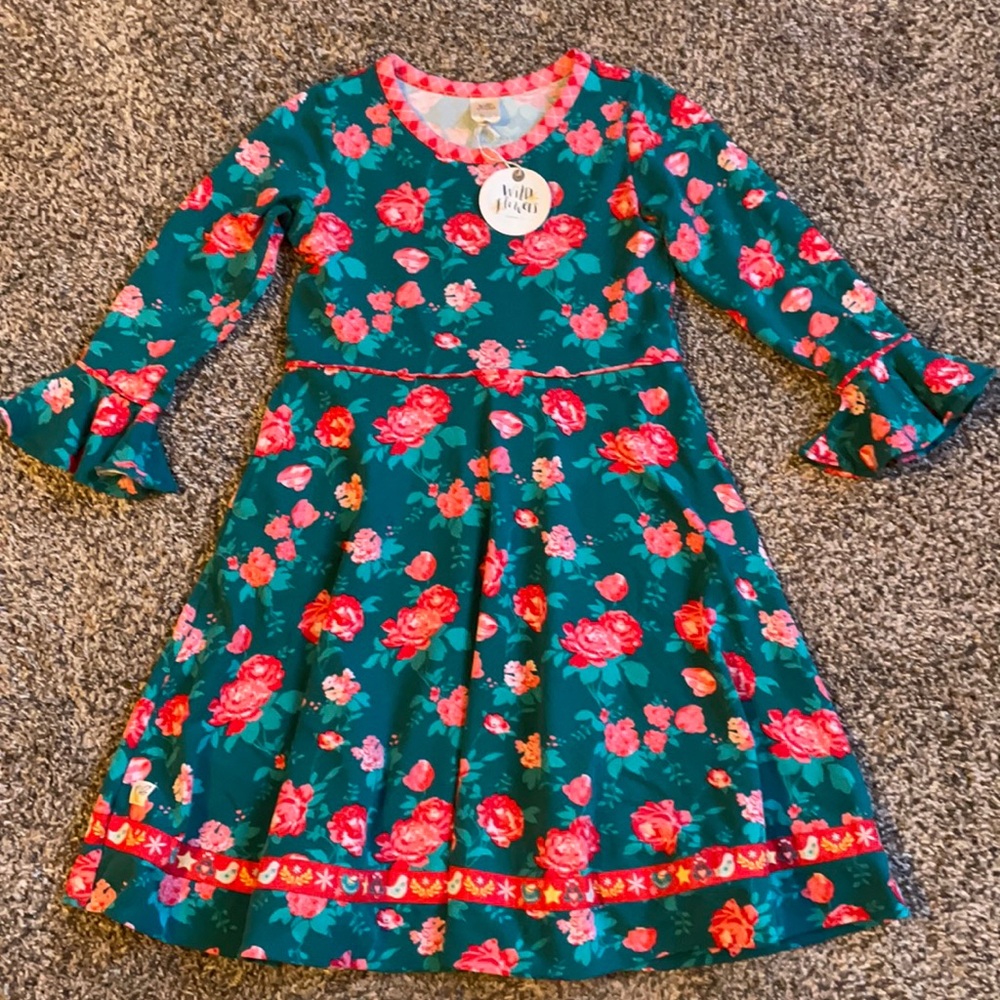 Wildflower Christmas rose dress size 12